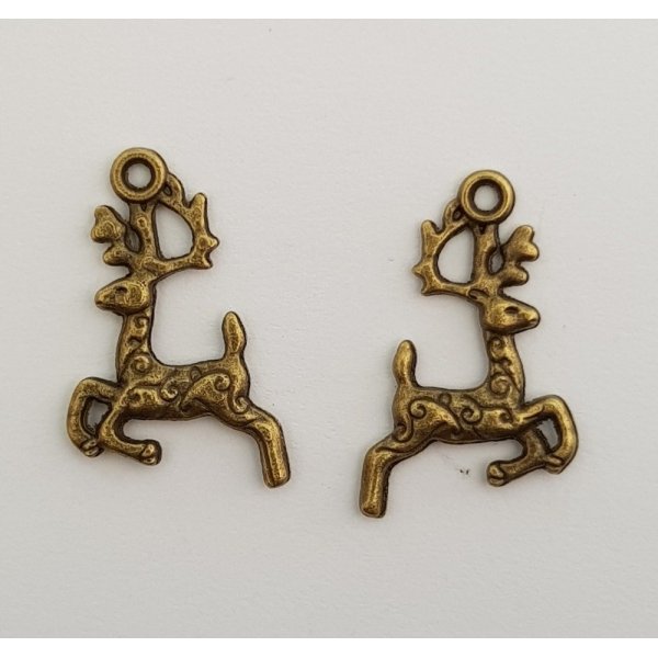 Deer Charm N&deg;02 x 2 Pieces
