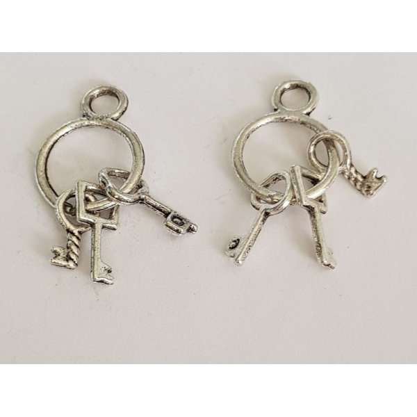 Key Charm N°01 Silver