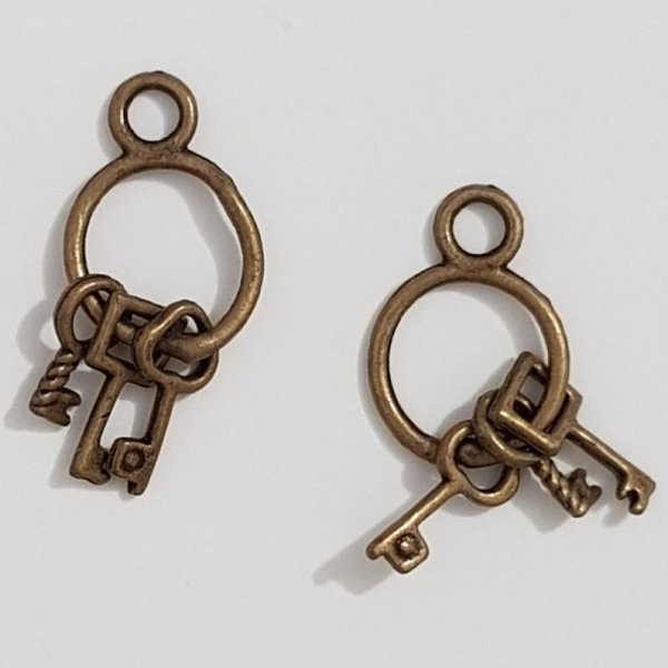 Key Charm N&deg;01 Bronze