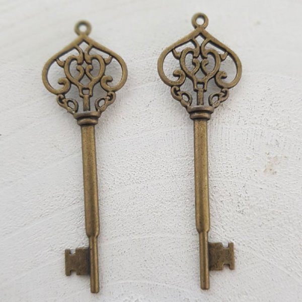 Key Charm N&deg;07 Bronze