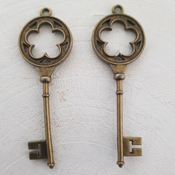 Key Charm N&deg;09 Bronze