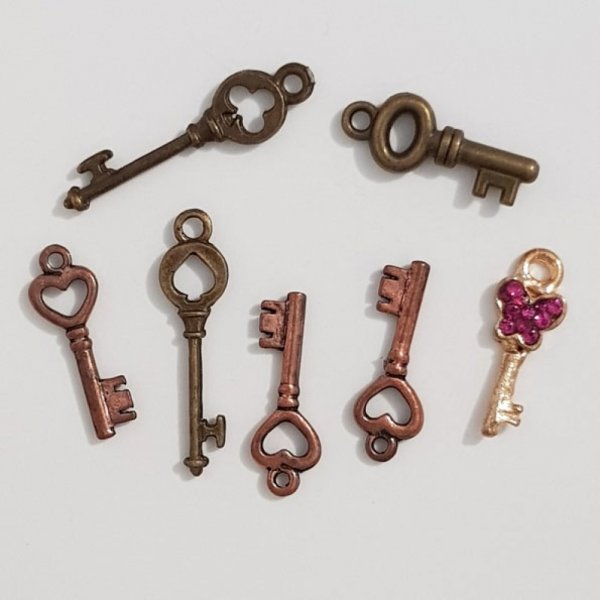 Key Charm N&deg;37 lot of 7 pieces