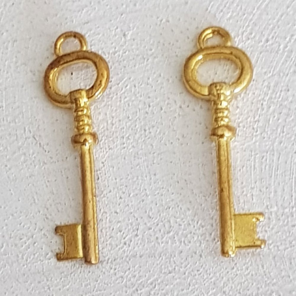 Key Charm N°40 Gold