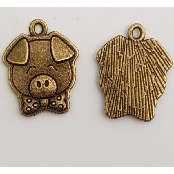 Pig Charm N&deg;02 X 10 Pieces