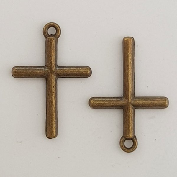 Cross Charm N&deg;05 Bronze