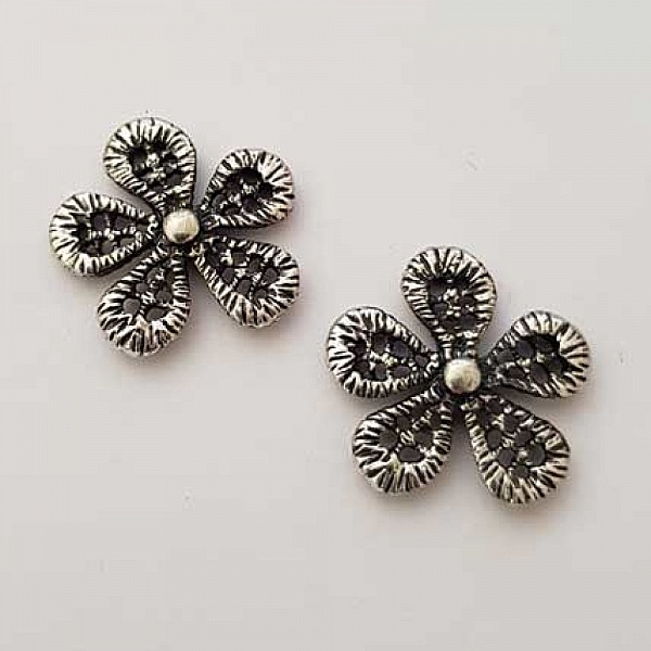 Miscellaneous Charm N&deg;010 Silver Flower