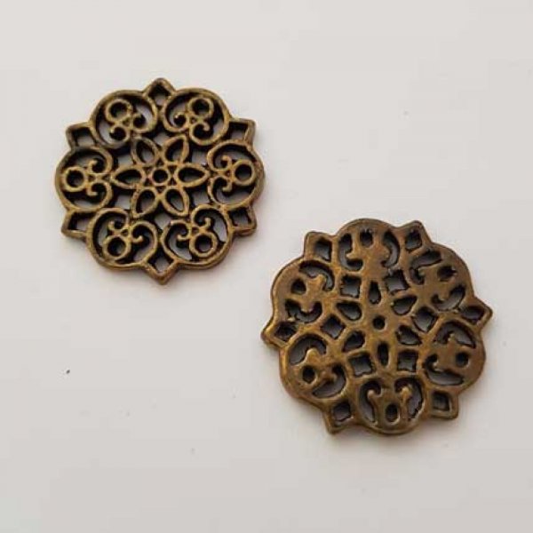 Miscellaneous Charm N&deg;014 Bronze Flower