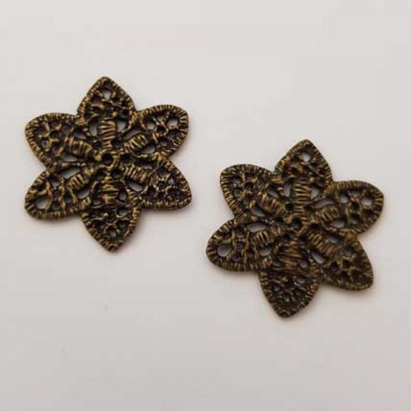 Miscellaneous Charm N&deg;015 Bronze Flower
