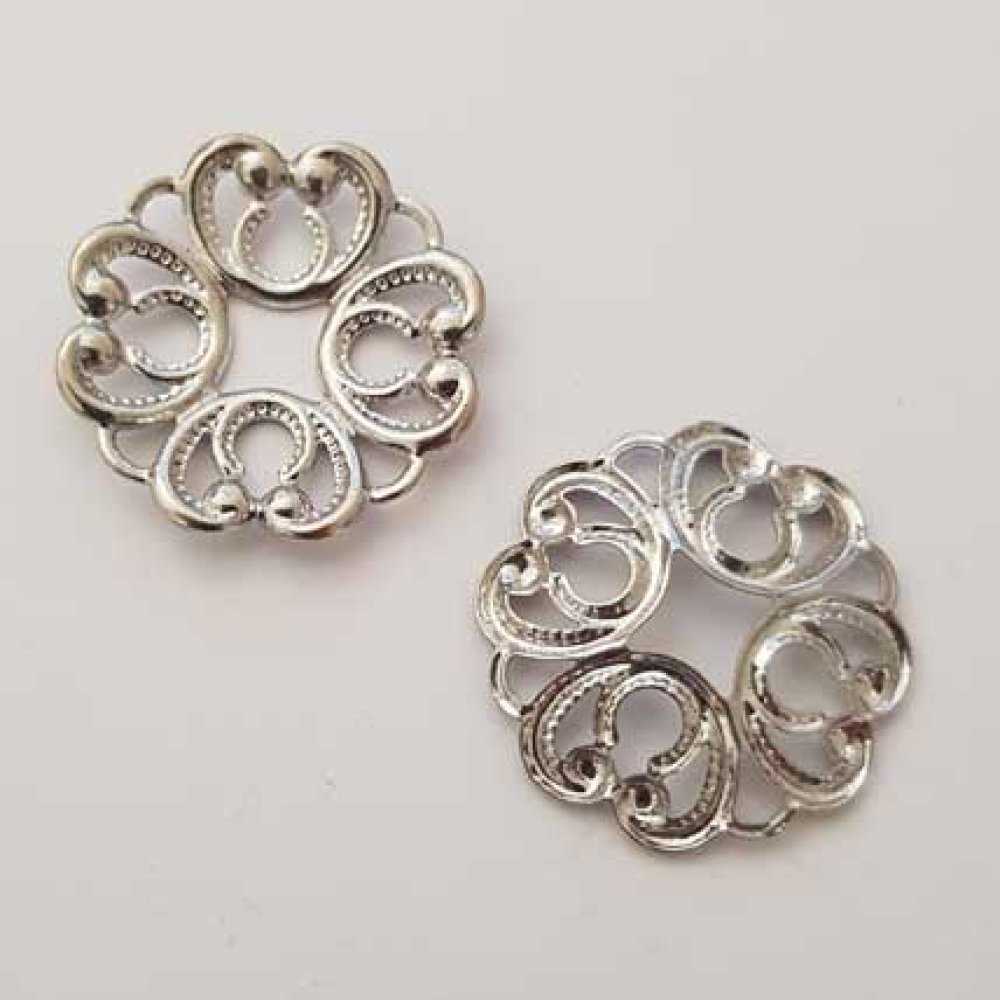 Miscellaneous Charm N°018 Silver Flower