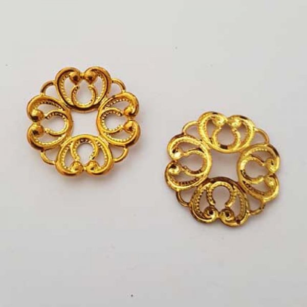 Miscellaneous Charm N&deg;018 Gold Flower