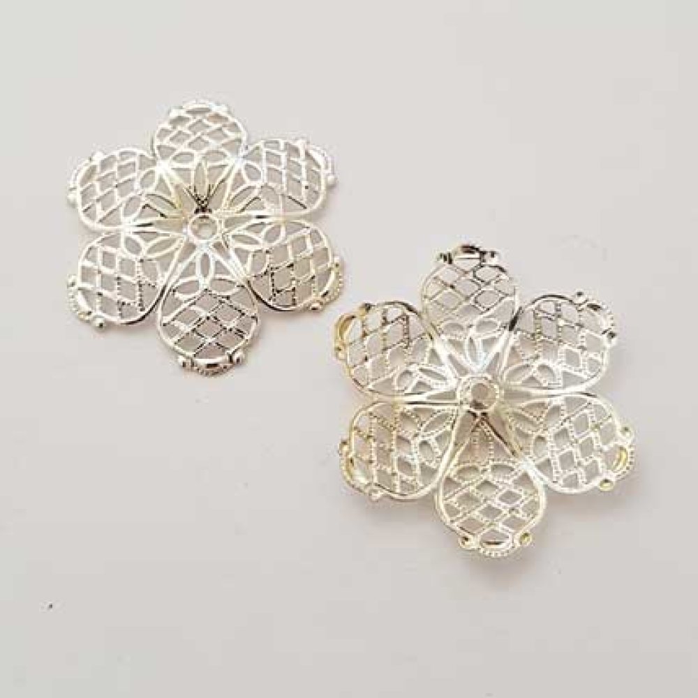 Miscellaneous Charm N°019 Silver Flower