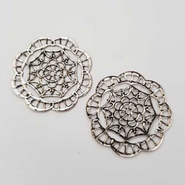 Miscellaneous Charm N&deg;024 Silver Round