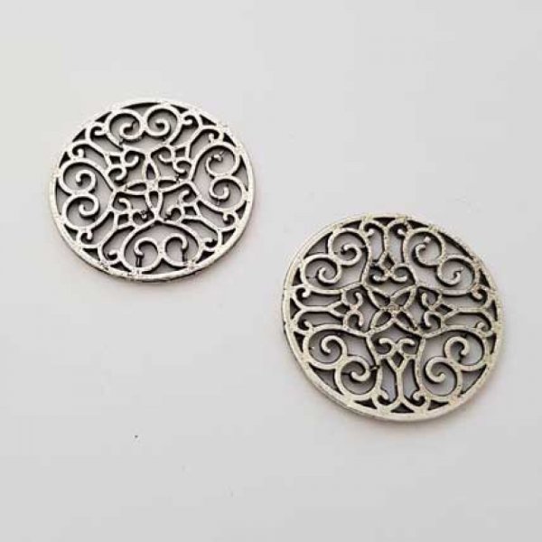 Miscellaneous Charm N&deg;020 Silver Round