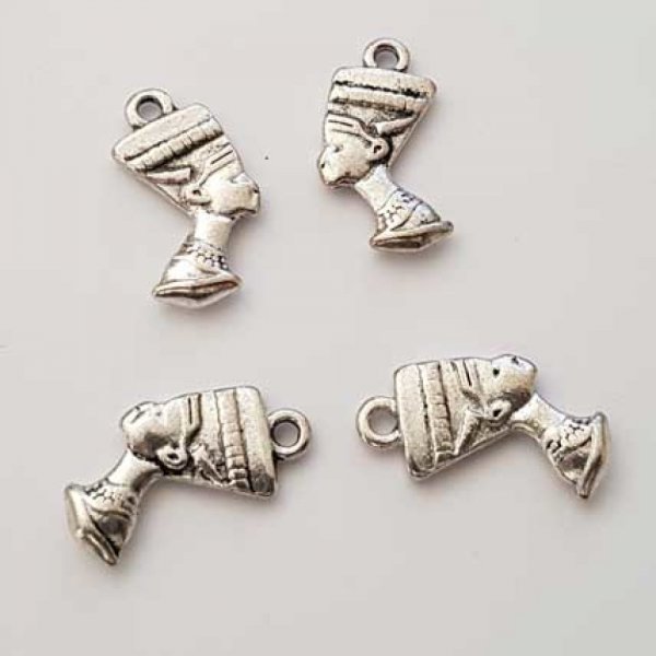 Breloque Egypte Argent 22 X 12 mm N&deg;01