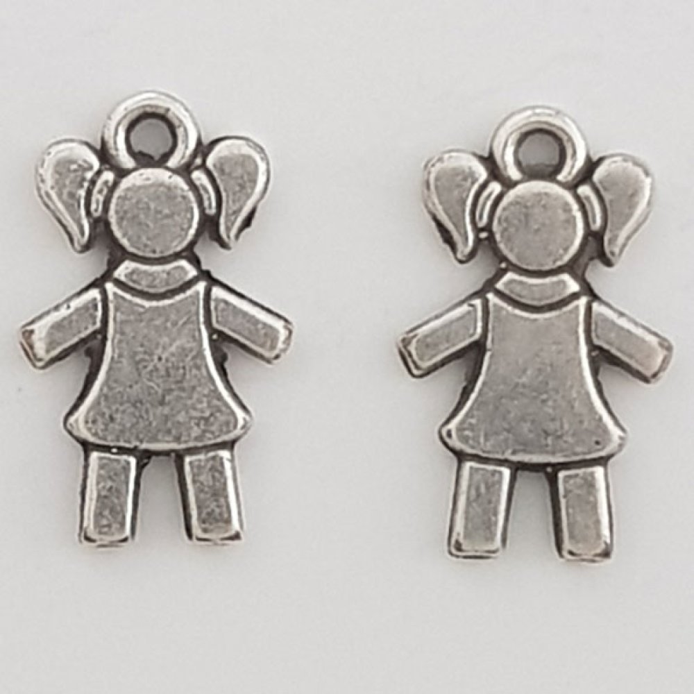 Children's charm N°29-02 Zamak (Silver plated)