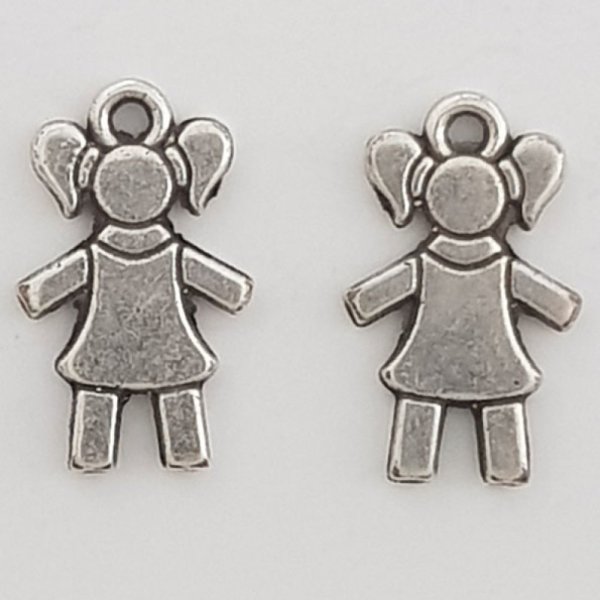 Children's charm N&deg;29-02 Zamak (Silver plated)
