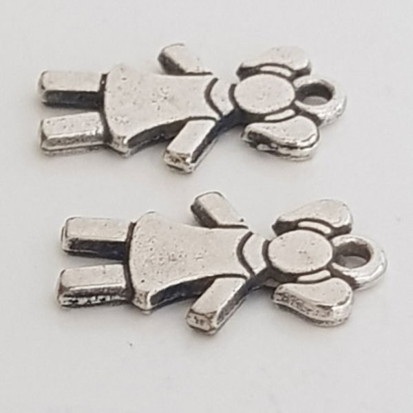 Children's charm N&deg;29-02 Zamak (Silver plated)