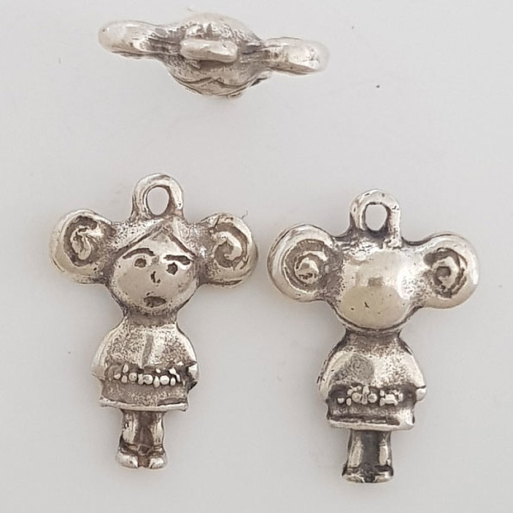 Childrens charm N°30 Zamak (Silver plated)