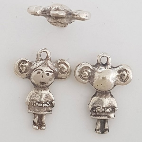 Childrens charm N&deg;30 Zamak (Silver plated)
