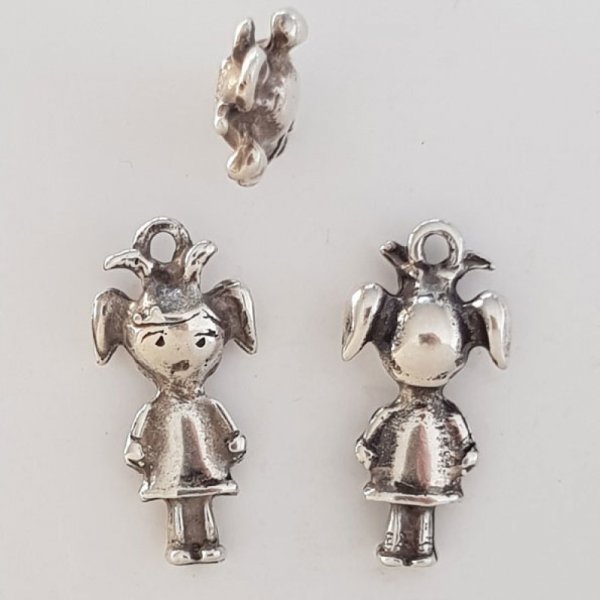 Childrens charm N&deg;32 Zamak (Silver plated)