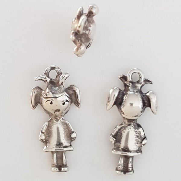 Childrens charm N&deg;32 Zamak (Silver plated)