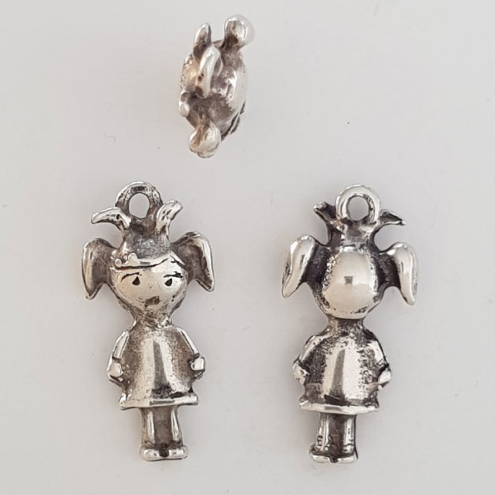 Childrens charm N°32 Zamak (Silver plated)