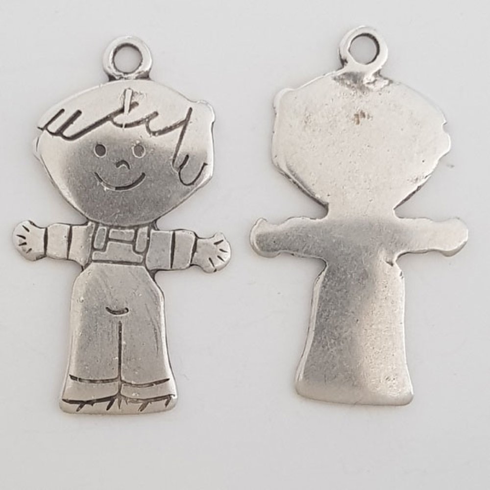 Childrens charm N°34 Zamak (Silver plated)