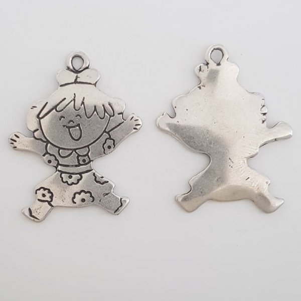 Childrens charm N&deg;35 Zamak (Silver plated)