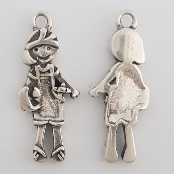 Childrens charm N&deg;40 Zamak (Silver plated)