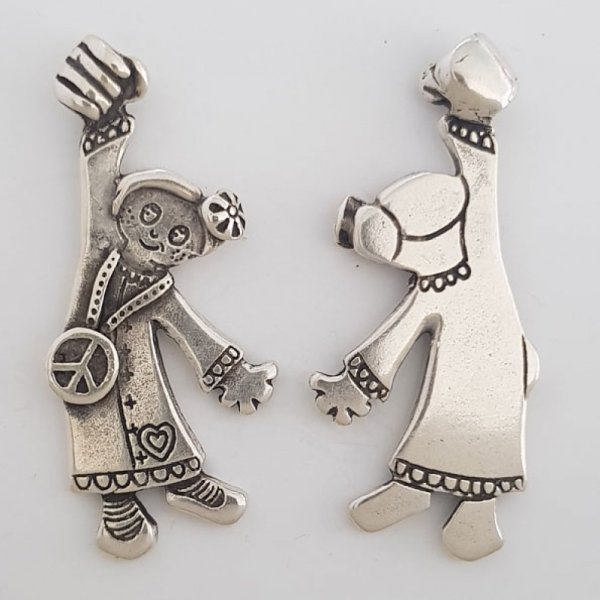 Children's charm N&deg;41-02 Zamak (Silver plated)