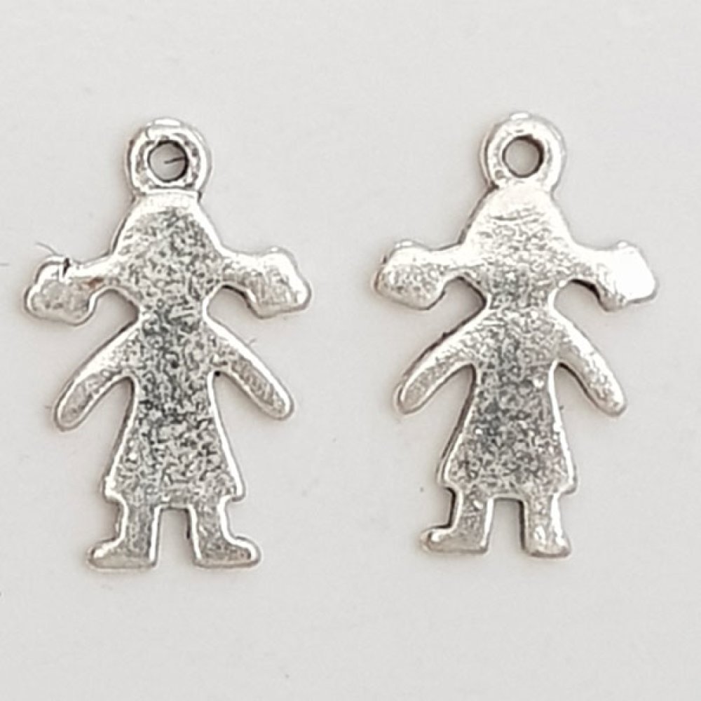 Childrens charm N°48 Girl Silver