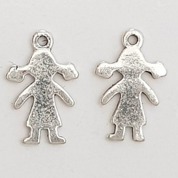 Childrens charm N&deg;48 Girl Silver