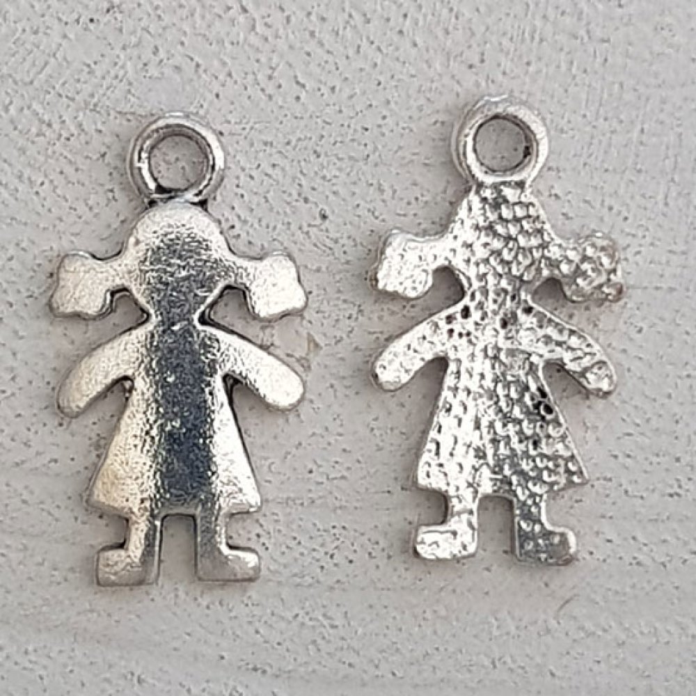 Childrens charm N°56 Girl Silver