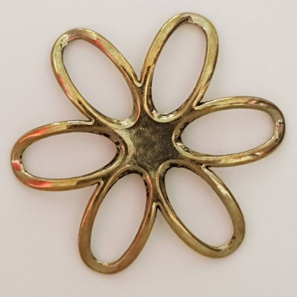 Flower Charm Metal N&deg;003 Bronze