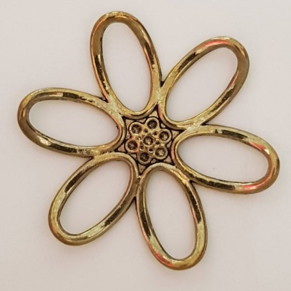 Flower Charm Metal N&deg;003 Bronze