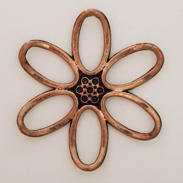 Flower Charm Metal N&deg;003 Copper
