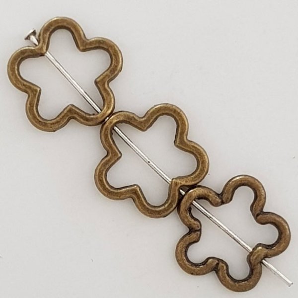 Flower Charm Metal N&deg;031 Bronze