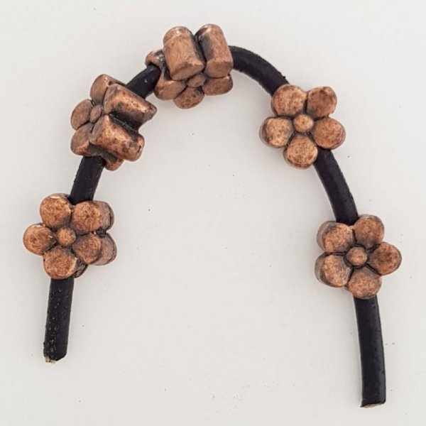 Flower Charm Metal N&deg;034 Copper