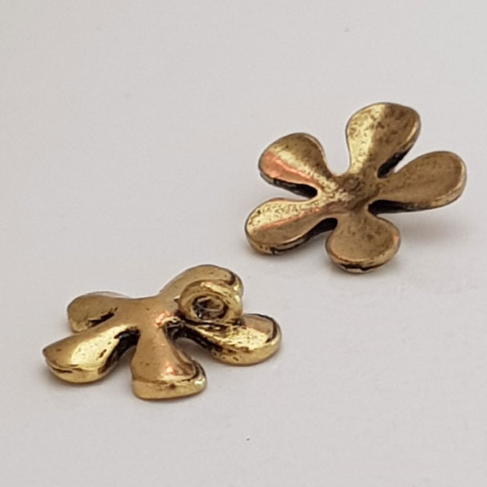 Flower Charm Metal N°042 Gold