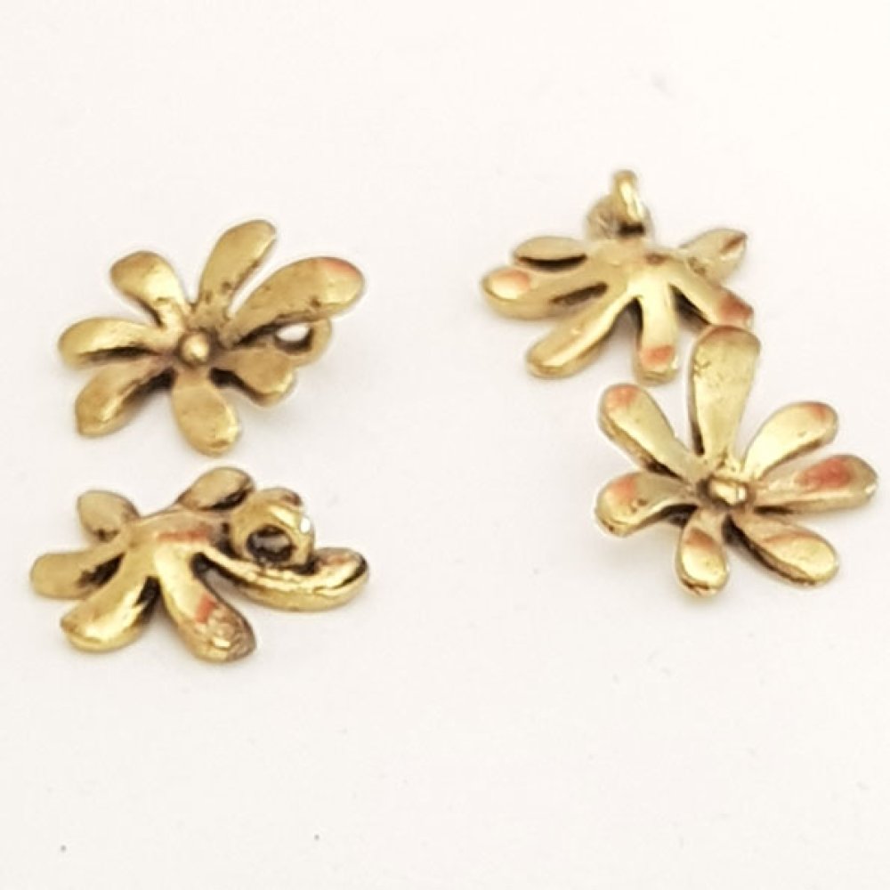 Flower Charm Metal N°043 Gold