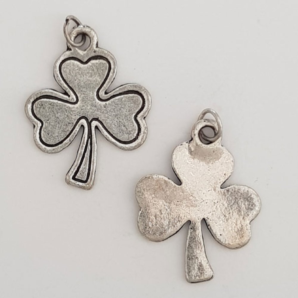 Flower charm Metal N°049 Silver