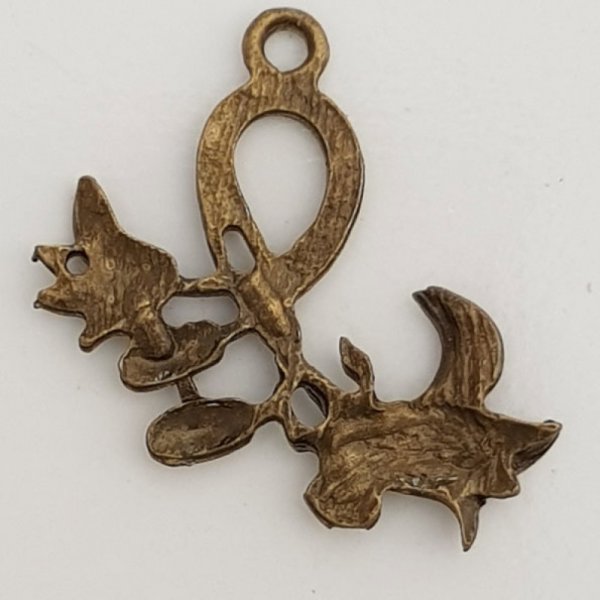 Flower Charm Metal N&deg;053 Bronze