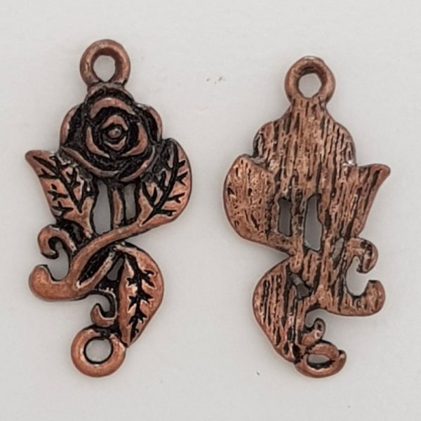 Flower Charm Metal N&deg;071 Copper