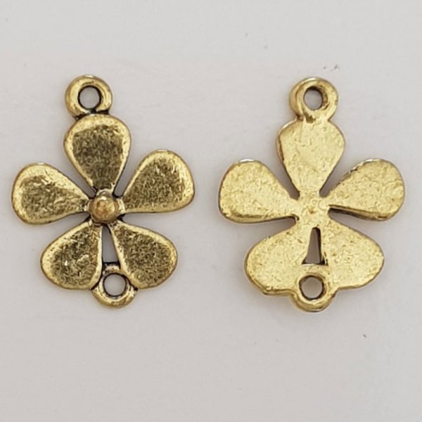 Flower Charm Metal N&deg;073 Gold 