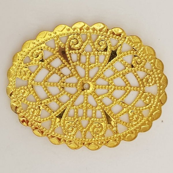Flower Charm Metal N&deg;103 Gold Engraving