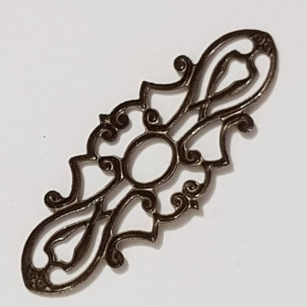 Flower Charm Metal N&deg;105 Bronze Engraving