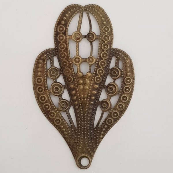 Flower Charm Metal N&deg;118 Bronze