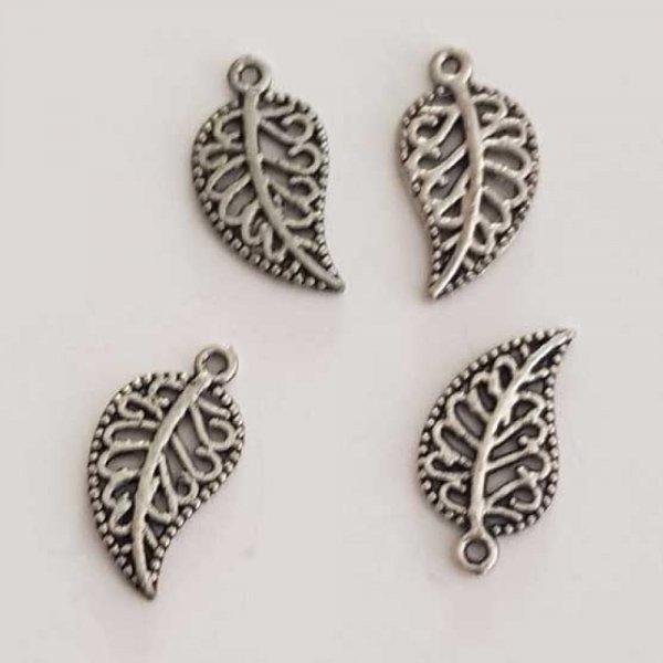 Breloque Fleur M&eacute;tal N&deg;152 Argent