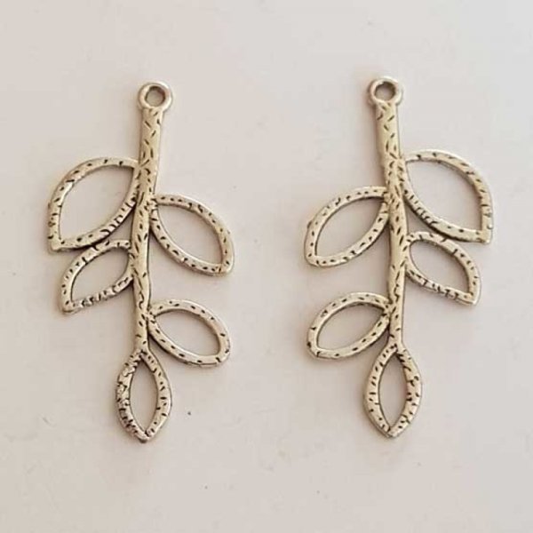 Breloque Fleur M&eacute;tal N&deg;163 Argent