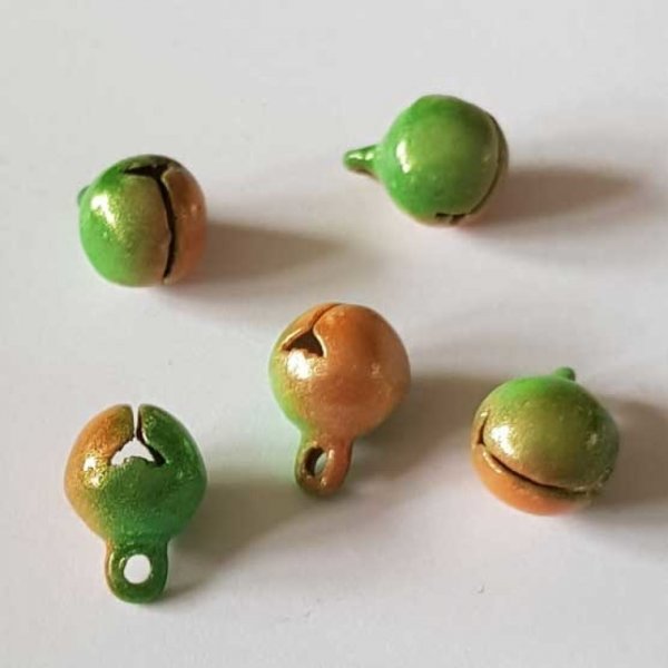 Breloque Grelot Bi-Couleur 11 x 8 mm N&deg;09